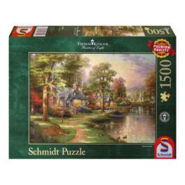 Puzzle 1500 Kinkade Σπίτι στη Λίμνη
