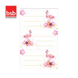 Ετικέτες Αυτοκόλλητες Σχολικές BSB Flamingos