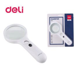 Μεγεθυντικός Φακός Led Πλαστικός Deli 75mm Λευκός