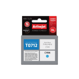 Active Jet Ink Για EPSON #T0712/#T0892 Cyan AEB-712N 15ml (Ν)