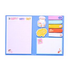 Σετ Σημειώσεων Side Notes Sticky Tab Note Pad – Happy Day