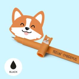 Legami Erasable Pen Corgi Black