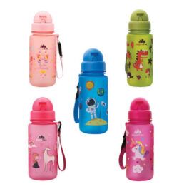 Παγούρι Παιδικό Alpintec με Καλαμάκι Πλαστικό BPA-Free 400ml