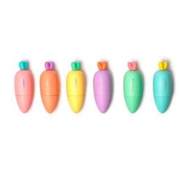Set 6 Mini Highlighters Legami Carrate Team