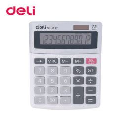 Αριθμομηχανή 12 Ψηφίων Deli Easy Ασημί DL-1217