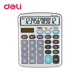 Αριθμομηχανή 12 Ψηφίων Deli Core Ασημί